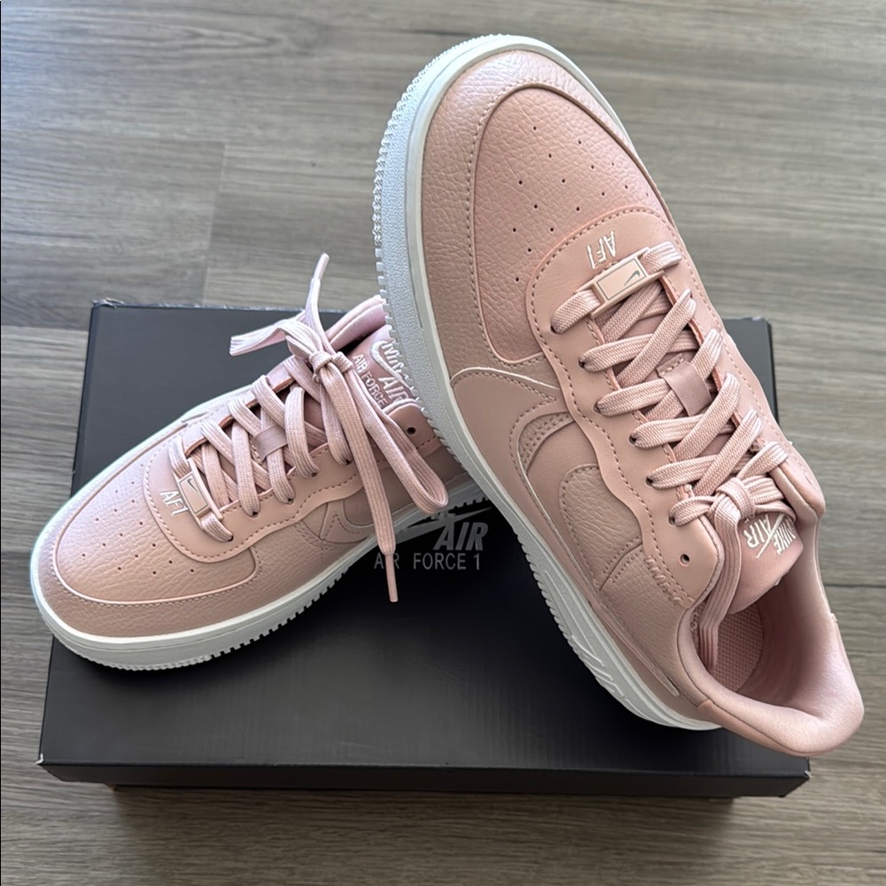 Nike AF1 Pink and White Casual Sneakers